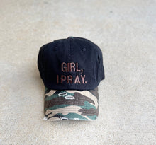 Load image into Gallery viewer, Girl, I Pray. Adult Dad Hat (Distressed) Chaco