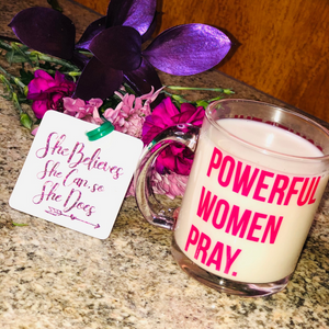 Clear Powerful Women Pray 11oz Mug (Pink)